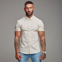 Load image into Gallery viewer, Father Sons Super Slim Stretch Classic Sand Short Sleeve - FS239