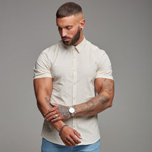 Load image into Gallery viewer, Father Sons Super Slim Stretch Classic Sand Short Sleeve - FS239