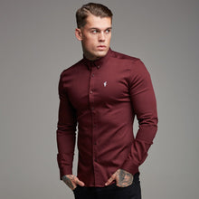 Load image into Gallery viewer, Father Sons Super Slim Stretch Burgundy Denim Long Sleeve - FS212