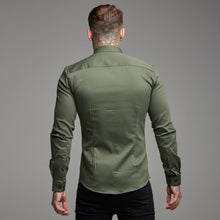 Load image into Gallery viewer, Father Sons Super Slim Stretch Khaki Denim Long Sleeve - FS211