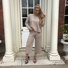 Load image into Gallery viewer, 'HARRIET' Knit Beige Lux Co Ord Set - CT085