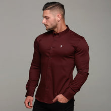 Load image into Gallery viewer, Father Sons Super Slim Stretch Burgundy Denim Long Sleeve - FS212
