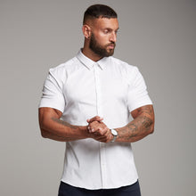 Load image into Gallery viewer, Father Sons Super Slim Luxe Ultra Stretch Classic White Short Sleeve - FS332