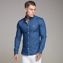 Load image into Gallery viewer, Father Sons Super Slim Stretch Aegean Blue Denim Long Sleeve - FS345