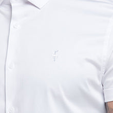 Load image into Gallery viewer, Father Sons Slim Sateen Classic White with White Embroidery - FS395