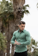 Load image into Gallery viewer, Father Sons Super Slim Luxe Ultra Stretch Petrol Green Long Sleeve - FS478