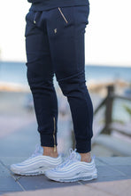 Load image into Gallery viewer, Father Sons Navy & Gold Overhead Hoodie Top with Zipped Pockets - FSH475
