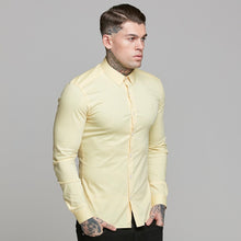 Load image into Gallery viewer, Father Sons Super Slim Ultra Stretch Yellow Long Sleeve - FS475