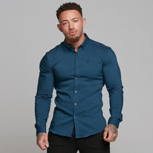Load image into Gallery viewer, Father Sons Super Slim Ultra Stretch Classic Teal (Charcoal Buttons) - FS484