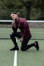 Load image into Gallery viewer, Father Sons Slim Sateen Burgundy Long Sleeve - FS549