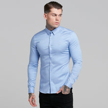 Load image into Gallery viewer, Father Sons Super Slim Luxe Ultra Stretch Cornflower Blue Long Sleeve -  FS385
