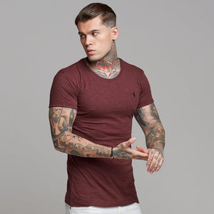 Father Sons Burgundy Slub Crew - FSH056