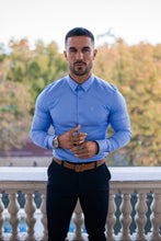 Load image into Gallery viewer, Father Sons Super Slim Luxe Ultra Stretch Cornflower Blue Long Sleeve -  FS385
