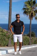 Load image into Gallery viewer, Father Sons Slim Fit White Sateen Shorts - FSH494
