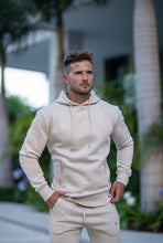 Load image into Gallery viewer, Father Sons Beige &amp; Gold Overhead Hoodie Top with Zipped Pockets - FSH483
