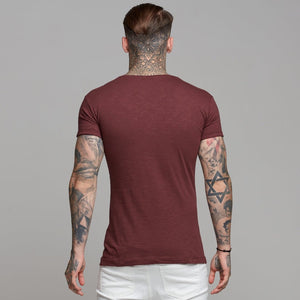 Father Sons Burgundy Slub Crew - FSH056