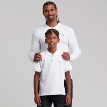 Load image into Gallery viewer, Father Sons Boys Classic White Polo Shirt - FSB021
