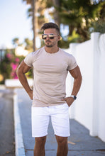 Load image into Gallery viewer, Father Sons Slim Fit White Sateen Shorts - FSH494
